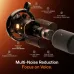 Exploded view of the Maono PD200W Hybrid Podcast Microphone highlighting its multi‑noise reduction components and shock mount.