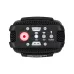 Bottom view of the Zoom H2 Handy Recorder showing record button, ports, and labeled rear controls.