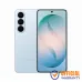 Galaxy S26 Plus light blue finish, punch-hole front camera, triple rear cameras, official warranty assurance badge