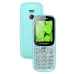 Front and rear view of a mint green Symphony Hero 30 feature phone.