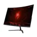 Acer Nitro ED320QR S3 angled front view with immersive curved screen and vivid red gaming visual display