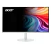 Front view of Acer SA242Y P1 Monitor showing vibrant swirl pattern on thin-bezel screen with circular stand.