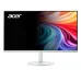 Front view of Acer SA272 P1 Monitor showing vibrant swirl pattern on thin-bezel screen with circular stand.
