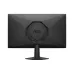 Back view of AOC gaming monitor with geometric textured rear panel, central circular design, and sturdy stand base