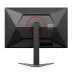 Rear view of AOC 27g4h Monitor showing angular design, red accent ring, and V-shaped stand for gaming setups.