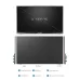 Front and rear view of Arzopa A1 Gamut Slim Portable Monitor showing 14-inch FHD screen and side ports for connectivity.