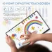 Front view of Arzopa A1T Portable Monitor showing child-friendly 10-point touchscreen with colorful drawing display.