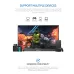 Gaming viewpoint of Arzopa A1T Portable Monitor connected via USB-C and HDMI, supporting multiple devices seamlessly.