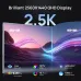 Side-by-side view of Arzopa Z1FC Portable Monitor comparing sharp 2560x1440 QHD resolution with standard 1080P Full HD.