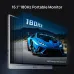 Angled view of Arzopa Z1FC Portable Monitor highlighting slim 16.1-inch design with 180Hz refresh rate for smooth visuals.