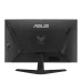 Back of the TUF Gaming VG249QM5A monitor, showing the ASUS and TUF Gaming logos and its multiple ports.