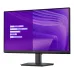Angled front view of the Dell E2425HM Monitor, displaying a purple, wavy background with bar charts.