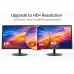 Dual view of GEESUU CloudWing G20FM1 Monitor showing front vivid purple screen and rear panel with ports and vents.