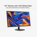 Front view of GEESUU CloudWing G20FM1 Monitor displaying abstract blue and orange swirl with 75Hz refresh rate text.