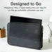 Lifestyle view of GEESUU LiuHe M156L1F Portable Monitor with laptop sleeve setup, emphasizing lightweight portability and design.