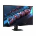 Front view of Gigabyte GS27QCA Monitor displaying 3D GAMING graphic with thin bezels and sturdy stand.