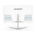 Rear view of GIGASONIC GS-21.5FHD500S9 Monitor showing white finish, blue-accented vents, ports, and Y-shaped stand.