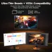 Triple display setup with KOORUI G2511P Monitor showing gaming, productivity dashboard, and photo editing visuals.