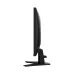 Side profile of MSI MAG 275QF E20 Monitor with slim black frame, wide base stand, and rear red button detail.