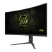 Back view of MSI MAG 342CQRF E20 showing RGB ring lighting and sleek curved design.