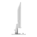 Side profile of MSI 144Hz Monitor with sleek white stand, cable management slot, and textured back.