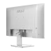 Rear view of MSI PRO MP273W monitor with vertical grooves, MSI logo, VESA mount, and connectivity ports.