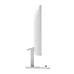 Side profile of MSI White Monitor showing slim design, ergonomic stand, and modern aesthetics.