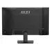 MSI PRO MP275Q E14 rear panel showing MSI logo, PRO branding, HDMI and DP ports, and adjustable stand.