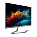 Angle view of PC Power PCGM22UB monitor displaying colorful liquid splashes.