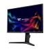 Front view of Thermaltake TPM-I27FUK monitor displaying vibrant screen with slim bezels and sturdy stand