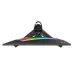 Top-down rear view of Thermaltake TPM-I27FUK monitor highlighting RGB lighting and ventilation design