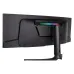 Angled rear view of Thermaltake TPM-O49CDQ highlighting RGB lighting and sleek curved chassis design