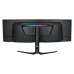 Rear view of Thermaltake TPM-O49CDQ showing RGB light bar and wide curved back panel with central stand