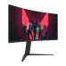 Front view of Thunderobot DQ34C240L curved gaming monitor displaying Valorant characters with sleek design