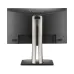 Rear view of the black ViewSonic ColorPro VP2456A monitor, centered on the curved silver and black stand.