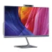 A slim silver Walton CiNEXA WDF15E24I all-in-one desktop monitor with a vibrant, colorful abstract background on the screen.