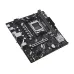 ASUS PRIME B850M-F-CSM motherboard angled view with AM5 socket, PCIe slot, DDR5 RAM slots and compact mATX design