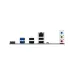 ASUS PRIME B850M-F-CSM rear I/O panel with HDMI, USB ports, LAN, audio jacks and connectivity layout for desktop PC