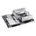 ROG Maximus Z890 Apex ATX motherboard angled view with heatsinks, PCIe slots, RAM slots, and premium ROG branding.