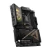 MSI MEG Z790 ACE motherboard with black and gold design, PCIe slots, RAM slots, and RGB lighting