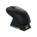 Top-down shot of black AJAZZ AJ159 APEX Mouse on dock with 2.4G and BT indicators for dual-mode connectivity.