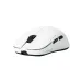 Angled front view of white AJAZZ AJ159 Pro Mouse highlighting USB-C port and ergonomic contour.