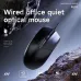 Spotlight view of AJAZZ NJ01 Mouse with wired connection and quiet buttons, ideal for office tasks and smooth control.