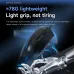 Angled view of AJAZZ NJ01 Mouse held by robotic hand with glowing 78G graphic emphasizing lightweight ergonomic design.
