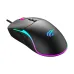 Side-angled view of a black Havit MS1020S gaming mouse with RGB lighting.