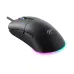 Side view of a black Havit MS1038 gaming mouse with vibrant RGB lighting.
