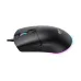 Side view of a black Havit MS1038 gaming mouse with a glowing RGB base.
