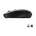 Side view of a black Havit MS50WB wireless mouse with USB receivers.