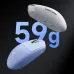 Promotional view of MCHOSE G3 V2 Pro Mouse in blue and gray variants highlighting lightweight 59g design and sensor details.