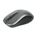 Angled top view of the Verbatim Dual Mode Wireless Mouse showing its curved design with side buttons and a smooth matte finish.